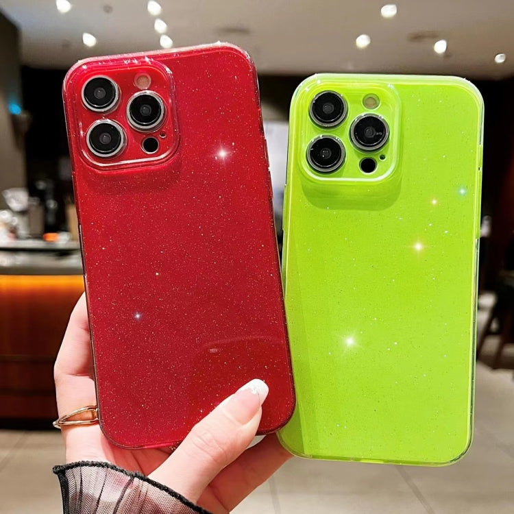 Custodia per telefono in TPU tinta unita Jelly Glitter, For iPhone XS Max, For iPhone 11 Pro
