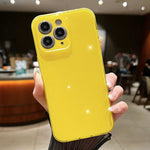 Custodia per telefono in TPU tinta unita Jelly Glitter, For iPhone 11, For  iPhone 11 Pro Max