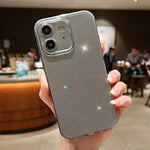 Custodia per telefono in TPU tinta unita Jelly Glitter, For iPhone 12, For iPhone 12 Pro