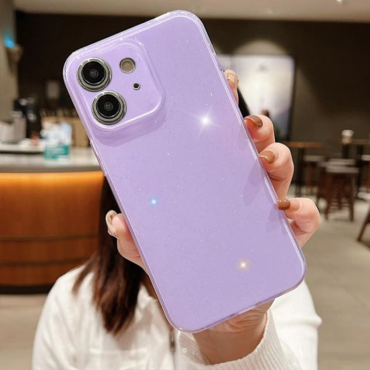 Custodia per telefono in TPU tinta unita Jelly Glitter, For iPhone 12, For iPhone 12 Pro