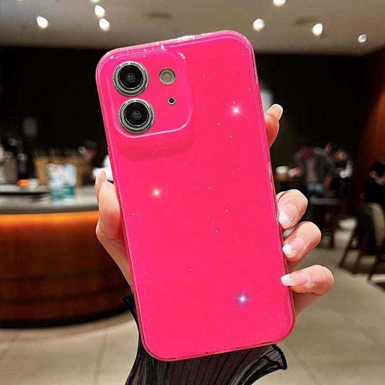 Custodia per telefono in TPU tinta unita Jelly Glitter, For iPhone 12, For iPhone 12 Pro