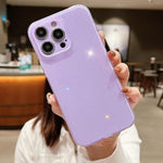 Custodia per telefono in TPU tinta unita Jelly Glitter, For iPhone 12, For iPhone 12 Pro