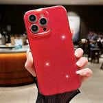 Custodia per telefono in TPU tinta unita Jelly Glitter, For iPhone 12 Pro Max, For iPhone 13
