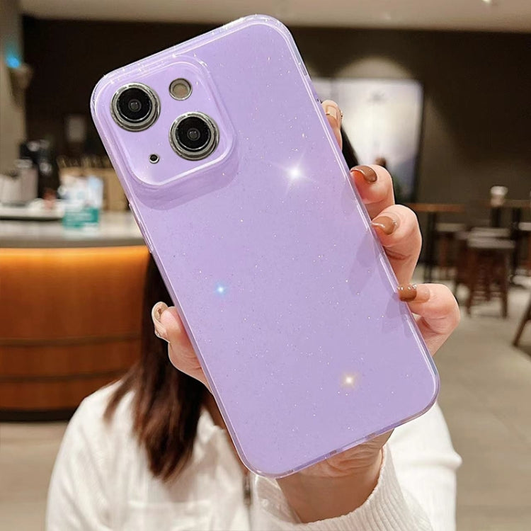 Custodia per telefono in TPU tinta unita Jelly Glitter, For iPhone 12 Pro Max, For iPhone 13