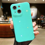 Custodia per telefono in TPU tinta unita Jelly Glitter, For iPhone 12 Pro Max, For iPhone 13