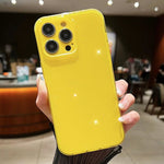 Custodia per telefono in TPU tinta unita Jelly Glitter, For iPhone 13 Pro, For iPhone 13 Pro Max