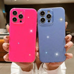Custodia per telefono in TPU tinta unita Jelly Glitter, For iPhone 14, For iPhone 14 Pro