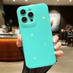 Custodia per telefono in TPU tinta unita Jelly Glitter, For iPhone 14 Pro Max