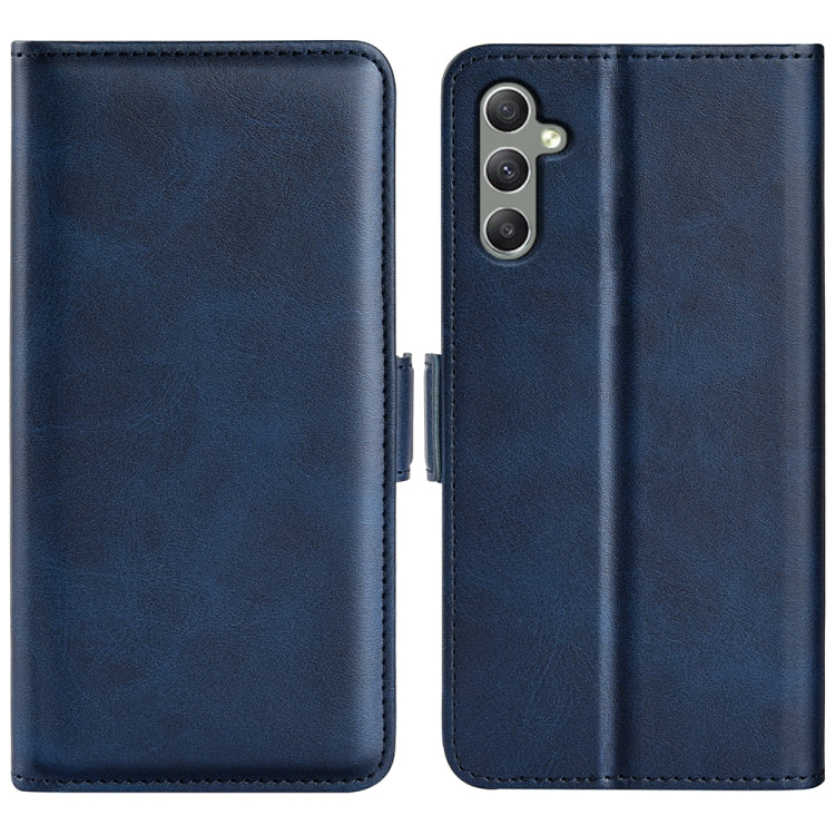 Per Samsung Galaxy A24 4G / 5G Custodia in pelle con fibbia magnetica a doppio lato, For Samsung Galaxy A24 4G / 5G