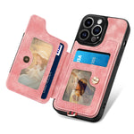 Cassa del telefono del raccoglitore della multi-carta dell'anello di retro pelle-feel, For iPhone 13, For iPhone 13 Pro, For iPhone 13 Pro Max, For iPhone 13 mini