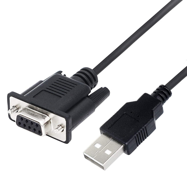 JUNSUNMAY Cavo da 6 piedi RS232 DB9 femmina a USB 2.0 da utilizzare solo per controller logico programmabile, 1.8m