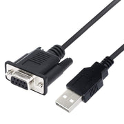 JUNSUNMAY Cavo da 6 piedi RS232 DB9 femmina a USB 2.0 da utilizzare solo per controller logico programmabile, 1.8m