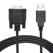 JUNSUNMAY Cavo da 6 piedi RS232 DB9 femmina a USB 2.0 da utilizzare solo per controller logico programmabile, 1.8m