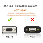 JUNSUNMAY Cavo da 6 piedi RS232 DB9 femmina a USB 2.0 da utilizzare solo per controller logico programmabile, 1.8m