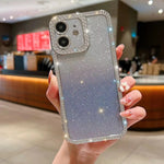 Custodia per telefono in TPU placcato con glitter sfumato diamantato, For iPhone 11, For iPhone 15 Pro Max, For iPhone 11 Pro Max