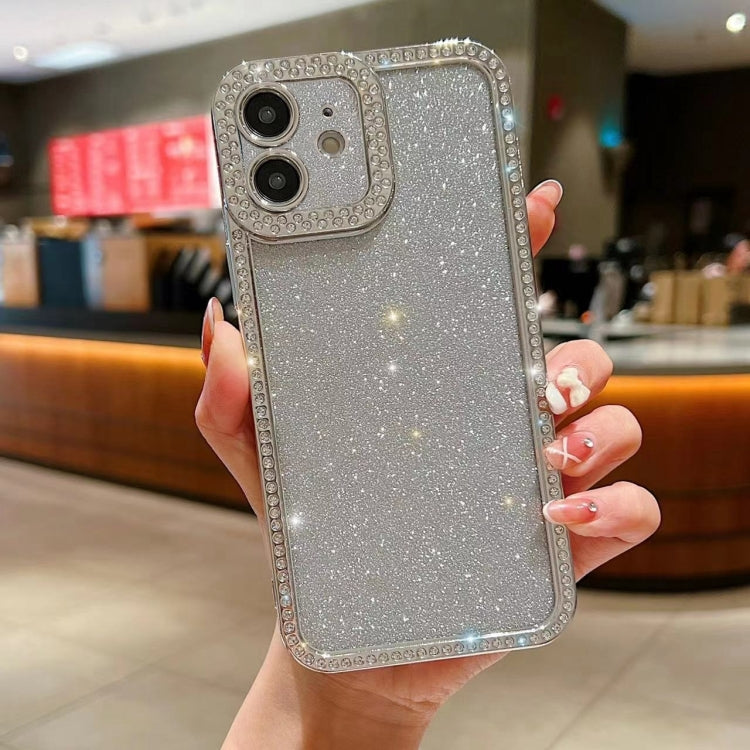 Custodia per telefono in TPU placcato con glitter sfumato diamantato, For iPhone 12, For iPhone 12 Pro, For iPhone 12 Pro Max