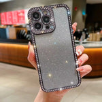Custodia per telefono in TPU placcato con glitter sfumato diamantato, For iPhone 12, For iPhone 12 Pro, For iPhone 12 Pro Max