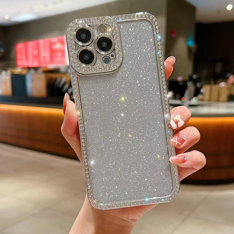 Custodia per telefono in TPU placcato con glitter sfumato diamantato, For iPhone 13 Pro Max, For iPhone 14, For iPhone 14 Pro