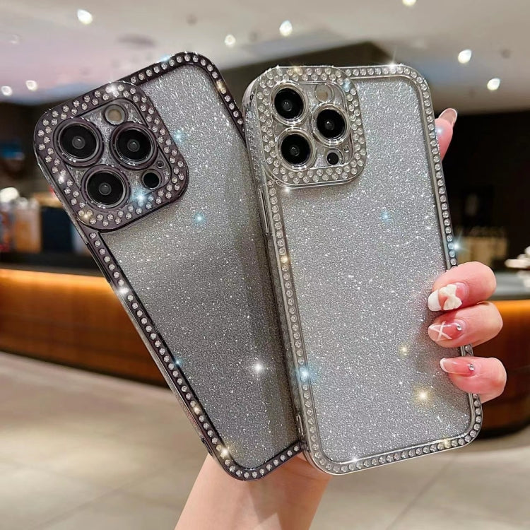 Custodia per telefono in TPU placcato con glitter sfumato diamantato, For iPhone 13 Pro Max, For iPhone 14, For iPhone 14 Pro