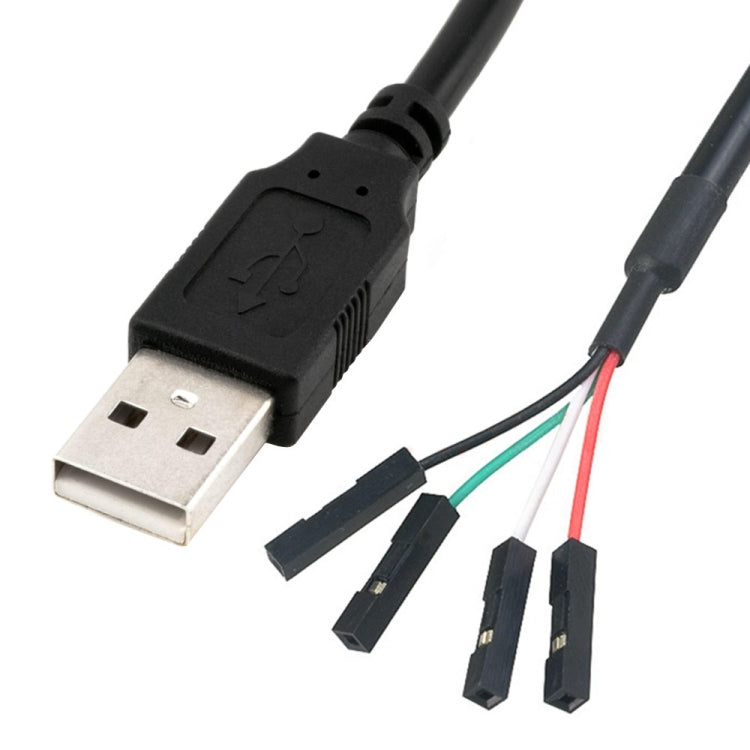 JUNSUNMAY USB 2.0 A a Femmina 4 Pin Dupont Cavo Prolunga Adattatore Scheda Madre, Lunghezza: 0,3 m, USB Male, USB Female
