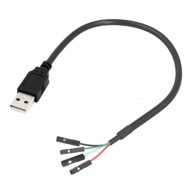 JUNSUNMAY USB 2.0 A a Femmina 4 Pin Dupont Cavo Prolunga Adattatore Scheda Madre, Lunghezza: 0,3 m, USB Male, USB Female