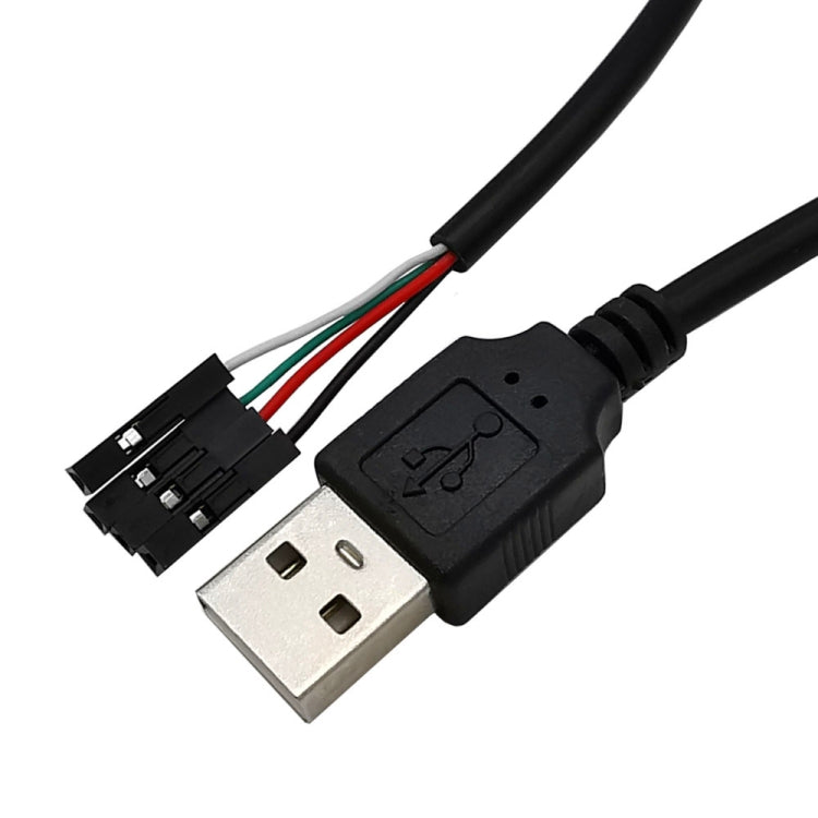JUNSUNMAY USB 2.0 A a Femmina 4 Pin Dupont Cavo Prolunga Adattatore Scheda Madre, Lunghezza: 0,3 m, USB Male, USB Female