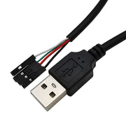 JUNSUNMAY USB 2.0 A a Femmina 4 Pin Dupont Cavo Prolunga Adattatore Scheda Madre, Lunghezza: 0,3 m, USB Male, USB Female