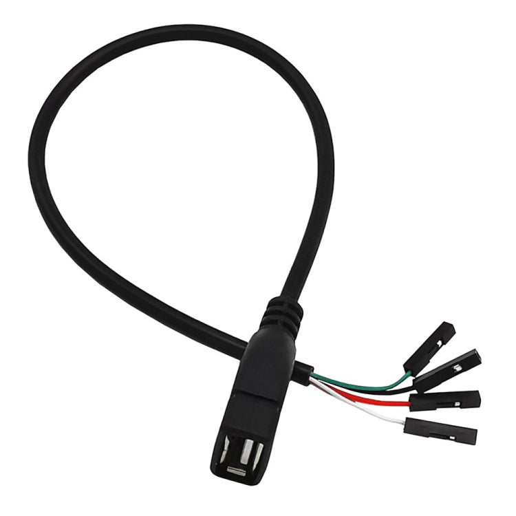 JUNSUNMAY USB 2.0 A a Femmina 4 Pin Dupont Cavo Prolunga Adattatore Scheda Madre, Lunghezza: 0,3 m, USB Male, USB Female