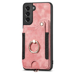 Cassa del telefono del raccoglitore della multi-carta dell'anello di retro pelle-feel, For Samsung Galaxy S21 5G, For Samsung Galaxy S21+ 5G, For Samsung Galaxy S21 Ultra 5G, For Samsung Galaxy S21 FE 5G