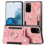 Cassa del telefono del raccoglitore della multi-carta dell'anello di retro pelle-feel, For Samsung Galaxy S20+, For Samsung Galaxy S20 FE, For Samsung Galaxy A54 5G, For Samsung Galaxy A53 5G