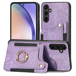 Cassa del telefono del raccoglitore della multi-carta dell'anello di retro pelle-feel, For Samsung Galaxy S20+, For Samsung Galaxy S20 FE, For Samsung Galaxy A54 5G, For Samsung Galaxy A53 5G