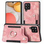 Cassa del telefono del raccoglitore della multi-carta dell'anello di retro pelle-feel, For Samsung Galaxy A50, For Samsung Galaxy A42 5G, For Samsung Galaxy A34 5G, For Samsung Galaxy A33 5G