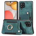 Cassa del telefono del raccoglitore della multi-carta dell'anello di retro pelle-feel, For Samsung Galaxy A50, For Samsung Galaxy A42 5G, For Samsung Galaxy A34 5G, For Samsung Galaxy A33 5G