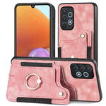 Cassa del telefono del raccoglitore della multi-carta dell'anello di retro pelle-feel, For Samsung Galaxy A32 4G, For Samsung Galaxy A21s, For Samsung Galaxy A04, For Realme C35