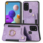 Cassa del telefono del raccoglitore della multi-carta dell'anello di retro pelle-feel, For Samsung Galaxy A32 4G, For Samsung Galaxy A21s, For Samsung Galaxy A04, For Realme C35