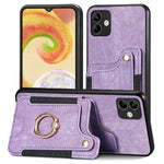 Cassa del telefono del raccoglitore della multi-carta dell'anello di retro pelle-feel, For Samsung Galaxy A32 4G, For Samsung Galaxy A21s, For Samsung Galaxy A04, For Realme C35