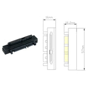 JUNSUNMAY Adattatore RAID per disco rigido SATA da 22 pin a 7 pin + 15 pin SATA