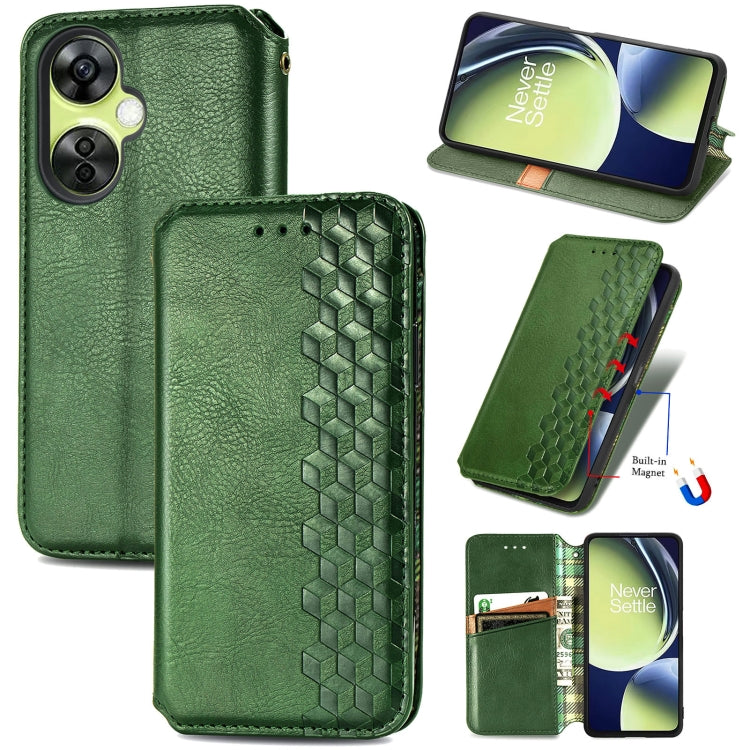 Custodia per telefono in pelle magnetica pressata a griglia cubica, For OnePlus Nord CE 3 Lite, For OPPO Find X6 Pro, For OPPO Find X6, For Redmi Note 12 Turbo, For Nokia C32