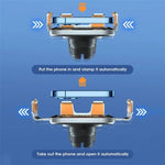C10 Sensore a infrarossi per navigazione per auto Caricabatterie wireless trasparente Caricabatterie rapido da 15 W Supporto per telefono, C10 (Gray), C10 (Blue), C10 (Golden)