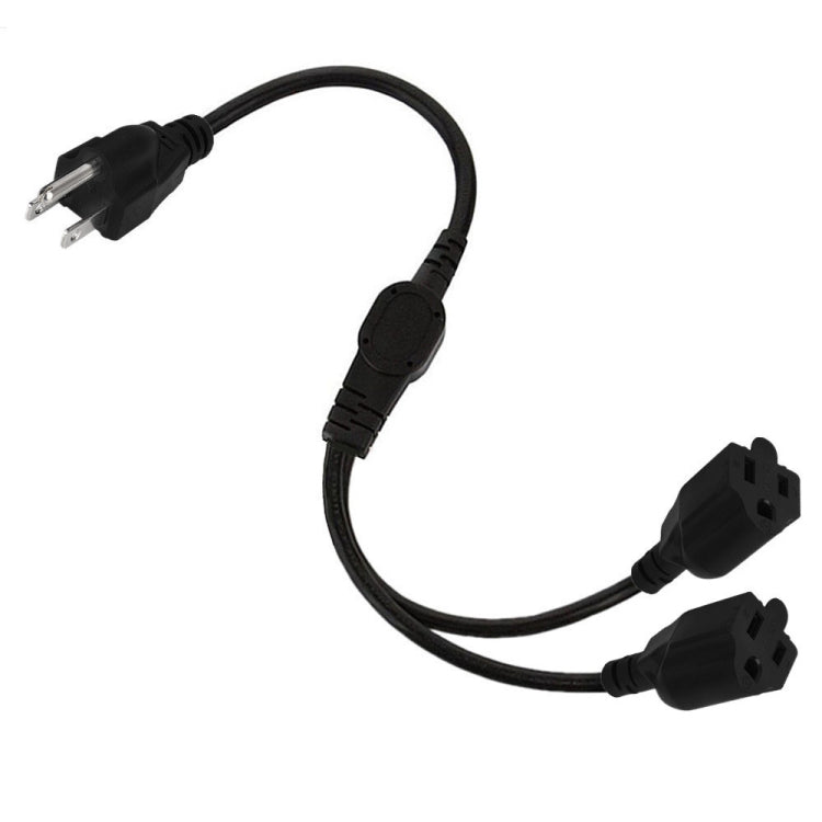 JUNSUNMAY US 1.6FT NEMA 5-15P Presa da 1 a 2 vie NEMA 5-15R SJT 16AWG Prolunga per cavo di alimentazione a 3 poli