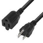 JUNSUNMAY US 1.6FT NEMA 5-15P Presa da 1 a 2 vie NEMA 5-15R SJT 16AWG Prolunga per cavo di alimentazione a 3 poli