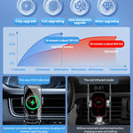 Supporto per telefono cellulare per auto a induzione automatica a infrarossi per caricabatterie wireless per auto multiuso T7, T7