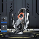 Q7 Staffa per caricabatterie per telefono cellulare per auto a ricarica rapida wireless magnetica, Q7 (Black), Q7 (Silver)