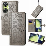 Custodia per telefono in pelle goffrata gatto e cane, For OnePlus Nord CE 3 Lite, For OPPO Find X6 Pro, For OPPO Find X6, For Nokia C32
