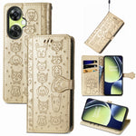 Custodia per telefono in pelle goffrata gatto e cane, For OnePlus Nord CE 3 Lite, For OPPO Find X6 Pro, For OPPO Find X6, For Nokia C32