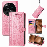 Custodia per telefono in pelle goffrata gatto e cane, For OnePlus Nord CE 3 Lite, For OPPO Find X6 Pro, For OPPO Find X6, For Nokia C32