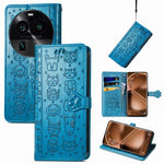 Custodia per telefono in pelle goffrata gatto e cane, For OnePlus Nord CE 3 Lite, For OPPO Find X6 Pro, For OPPO Find X6, For Nokia C32
