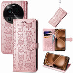 Custodia per telefono in pelle goffrata gatto e cane, For OnePlus Nord CE 3 Lite, For OPPO Find X6 Pro, For OPPO Find X6, For Nokia C32