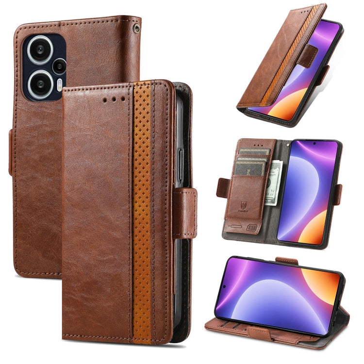Custodia per telefono in pelle con doppia fibbia magnetica con giunzione Neo, For Redmi Note 12 Turbo
