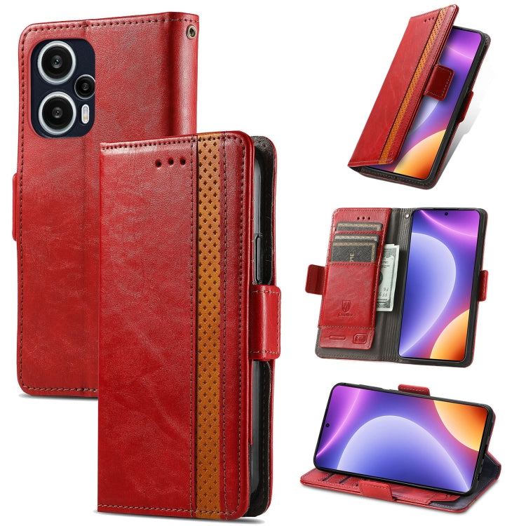 Custodia per telefono in pelle con doppia fibbia magnetica con giunzione Neo, For Redmi Note 12 Turbo